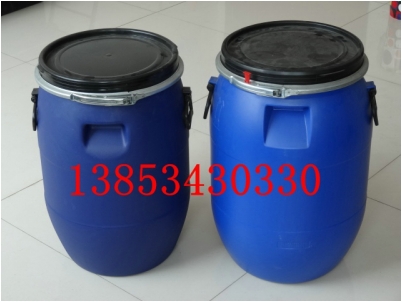 60升蘭色化工桶，60L卡子桶，60升包箍塑料桶新利塑業(yè)生產(chǎn).